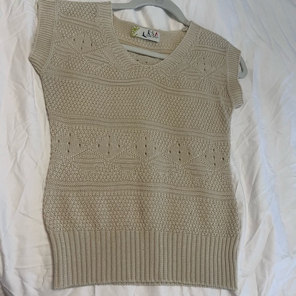 RSA Sweaters - Vintage Women's Cream Sweater